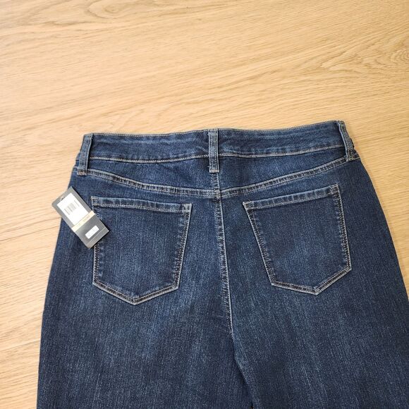 Bandolino Jeans Womens 12 PS Dark Wash Mandie Perfect Fit Straight Leg 33x27 NWT - Picture 11 of 12